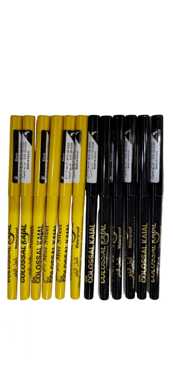 مداد چشم ضدآب کژال سفارش امارات بسته 12عددی KAJAL Miss Sweet waterproo - تصویر 2