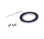 نوار طراحی ناخن نقره ای مدل نیل آرت