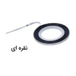 نوار طراحی ناخن نقره ای مدل نیل آرت