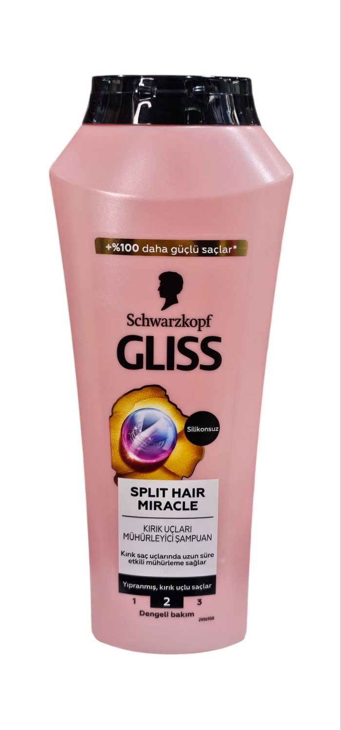شامپو گلیس SPLIT HAIR MIRACLE GLISS  مغذی حجم500میل - Image 3
