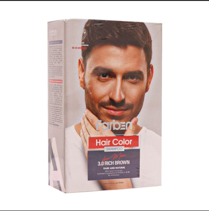 شامپو رنگ  فاربن 3- RICH BROWN3.0 - Image 2