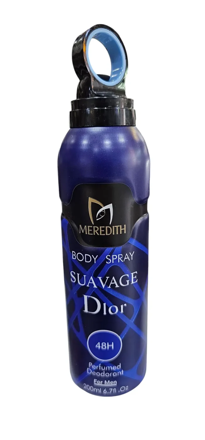 اسپری خوشبو کننده بدن ساواج دیور برند مریدیت Sauvage Dior حجم ۲۰۰میل - Image 2