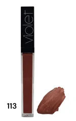 رژ لب مایع برند ویولت شماره 113- LIP GLOSE WATERPROOF VIOLET113
