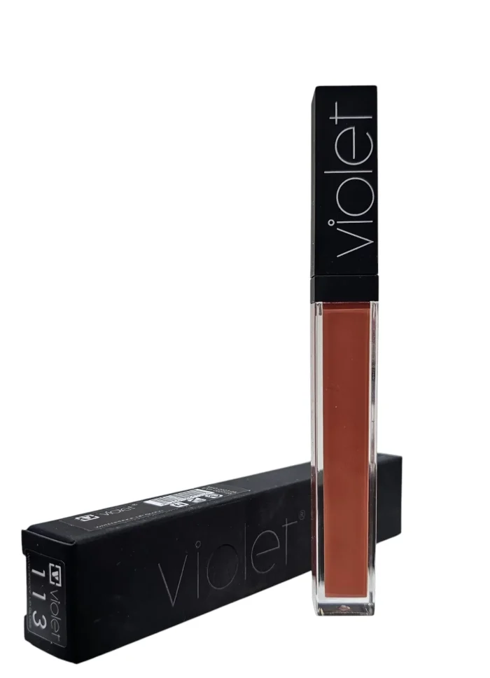رژ لب مایع برند ویولت شماره 113- LIP GLOSE WATERPROOF VIOLET113 - Image 2