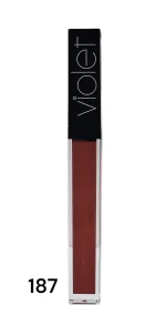 رژ لب مایع برند ویولت شماره 187- LIP GLOSE WATERPROOF VIOLET187 - تصویر 2