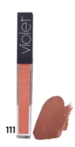 رژ لب مایع مخملی شماره 111 برند ویولت -VIOLET LIP GLOSS 111