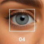 لنز رنگی چشم بیوتی رنگ طوسی شماره ۰۴ Beauty HC310