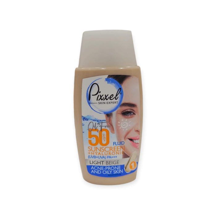 ضدآفتاب رنگ بژ روشن مناسب پوست های چرب و جوش دار و مختلطspf50 پیکسل حجم50میل - Image 3