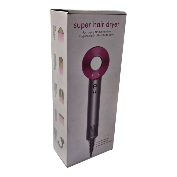 سشوار طرح دایسون Super Hair Dryer | سشوار حرفه‌ای1400وات با باد سرد و ۳ حالت حرارت - تصویر 2